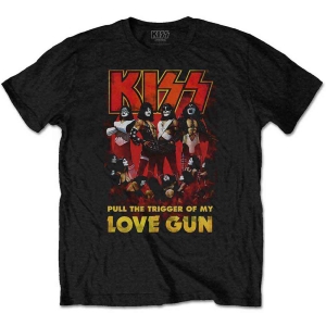 Kiss - Love Gun Glow Uni Bl i gruppen MERCHANDISE / T-shirt / Metal hos Bengans Skivbutik AB (5544857r)