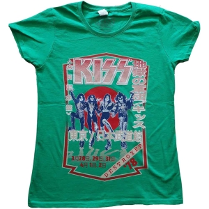 Kiss - Destroyer Tour '78 Lady Green i gruppen MERCHANDISE / T-shirt / Metal hos Bengans Skivbutik AB (5544861r)