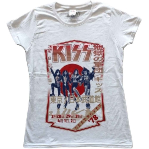 Kiss - Destroyer Tour '78 Lady Wht i gruppen MERCHANDISE / T-shirt / Metal hos Bengans Skivbutik AB (5544862r)