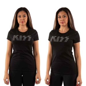 Kiss - Logo Diamante Lady Bl i gruppen MERCHANDISE / T-shirt / Metal hos Bengans Skivbutik AB (5544867r)