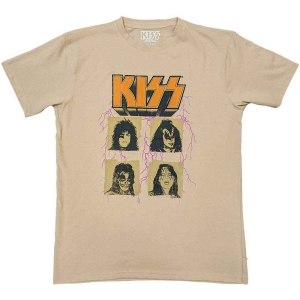 Kiss - Lightning Photo Uni Sand i gruppen MERCHANDISE / T-shirt / Metal hos Bengans Skivbutik AB (5544888r)