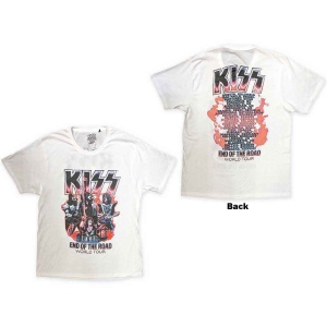 Kiss - End Of The Road Band Playing Uni Wht i gruppen MERCHANDISE / T-shirt / Metal hos Bengans Skivbutik AB (5544897r)