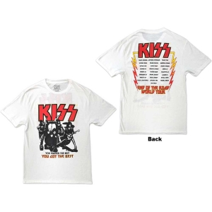 Kiss - End Of The Road Ygtb Uni Wht T-Shirt i gruppen VI TIPSER / Nyankommet Merch / Juni hos Bengans Skivbutik AB (5544898r)