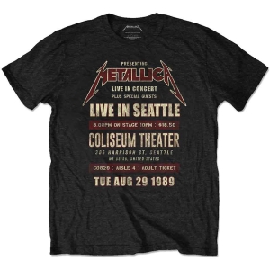 Metallica - Seattle '89 Uni Bl Eco i gruppen MERCHANDISE / T-shirt / Metal hos Bengans Skivbutik AB (5544899r)