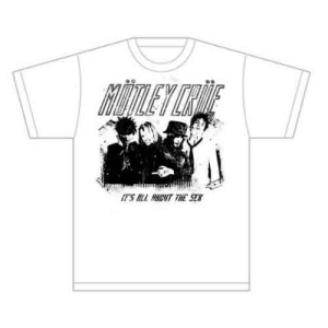 Motley Crue - Stencil Uni Wht i gruppen MERCHANDISE / T-shirt / Metal hos Bengans Skivbutik AB (5544954r)