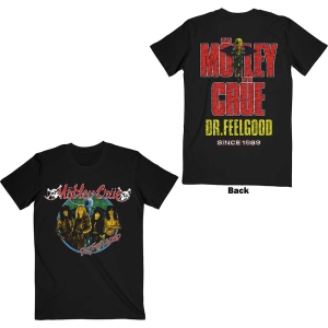 Mötley Crue - Dr Feelgood Circle Photo Black T-Shirt i gruppen VI TIPSER / Nyankommet Merch / Juni hos Bengans Skivbutik AB (5544957r)