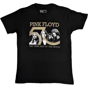 Pink Floyd - Band Photo & 50Th Logo Uni Bl i gruppen MERCHANDISE / T-shirt / Pop-Rock hos Bengans Skivbutik AB (5545620r)