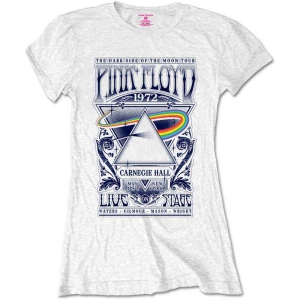 Pink Floyd - Packaged Carnegie Hall Poster Lady Wht i gruppen MERCHANDISE / T-shirt / Pop-Rock hos Bengans Skivbutik AB (5545657r)