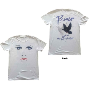 Prince - Faces & Doves Uni Wht i gruppen MERCHANDISE / T-shirt / Pop-Rock hos Bengans Skivbutik AB (5545864r)