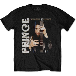 Prince - Welcome 2 America Uni Bl i gruppen MERCHANDISE / T-shirt / Pop-Rock hos Bengans Skivbutik AB (5545867r)