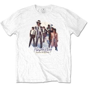 Prince - Purple Rain Circle Uni Wht i gruppen MERCHANDISE / T-shirt / Pop-Rock hos Bengans Skivbutik AB (5545870r)