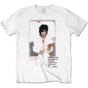 Prince - Beautiful Photo Uni Wht i gruppen MERCHANDISE / T-shirt / Pop-Rock hos Bengans Skivbutik AB (5545873r)