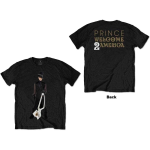 Prince - W2a White Guitar Uni Bl i gruppen MERCHANDISE / T-shirt / Pop-Rock hos Bengans Skivbutik AB (5545874r)