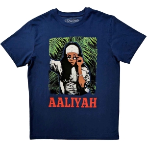 Aaliyah - Aaliyah Foliage Uni Denim i gruppen MERCHANDISE / T-shirt / Hip Hop-Rap hos Bengans Skivbutik AB (5546025r)