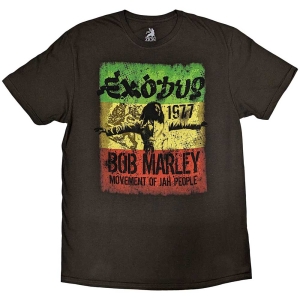 Bob Marley - Movement Uni Brown i gruppen MERCHANDISE / T-shirt / Reggae hos Bengans Skivbutik AB (5546028r)