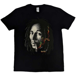 Bob Marley - Rasta Smoke Uni Bl i gruppen MERCHANDISE / T-shirt / Reggae hos Bengans Skivbutik AB (5546030r)