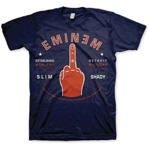 Eminem - Detroit Finger Uni Navy i gruppen MERCHANDISE / T-shirt / Hip Hop-Rap hos Bengans Skivbutik AB (5546041r)