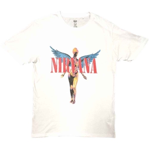 Nirvana - Angelic Uni Wht i gruppen MERCHANDISE / T-shirt / Pop-Rock hos Bengans Skivbutik AB (5546458r)