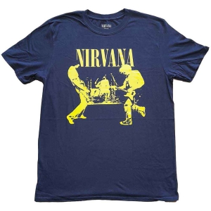 Nirvana - Stage Uni Navy i gruppen MERCHANDISE / T-shirt / Pop-Rock hos Bengans Skivbutik AB (5546468r)