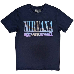 Nirvana - Nevermind Uni Navy i gruppen MERCHANDISE / T-shirt / Pop-Rock hos Bengans Skivbutik AB (5546474r)