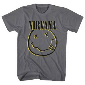 Nirvana - Inverse Happy Face Uni Char i gruppen MERCHANDISE / T-shirt / Pop-Rock hos Bengans Skivbutik AB (5546477r)