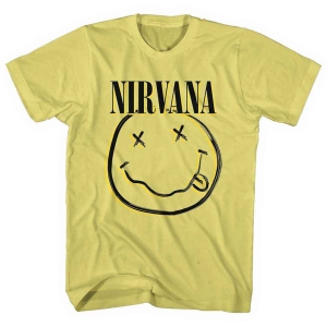 Nirvana - Inverse Happy Face Uni Yell i gruppen MERCHANDISE / T-shirt / Pop-Rock hos Bengans Skivbutik AB (5546478r)