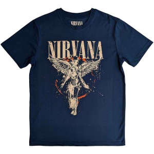 Nirvana - In Utero Uni Blue i gruppen MERCHANDISE / T-shirt / Pop-Rock hos Bengans Skivbutik AB (5546495r)