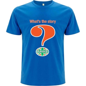 Oasis - Question Mark Uni Blue i gruppen MERCHANDISE / T-shirt / Pop-Rock hos Bengans Skivbutik AB (5546501r)