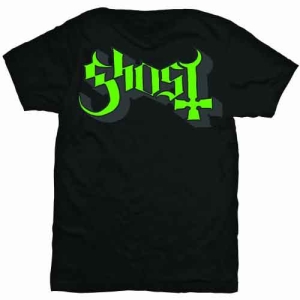 Ghost - Green/Grey Keyline Logo Uni Bl i gruppen MERCHANDISE / T-shirt / Metal hos Bengans Skivbutik AB (5546662)