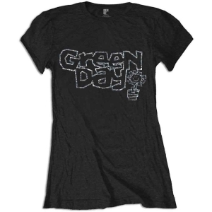 Green Day - Flowerpot Diamante Lady Bl i gruppen MERCHANDISE / T-shirt / Punk hos Bengans Skivbutik AB (5547150r)