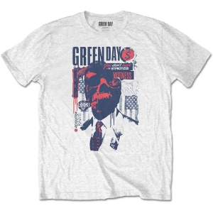 Green Day - Patriot Witness Uni Wht i gruppen MERCHANDISE / T-shirt / Punk hos Bengans Skivbutik AB (5547158r)