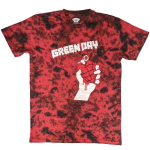 Green Day - American Idiot Uni Red Dip-Dye i gruppen MERCHANDISE / T-shirt / Punk hos Bengans Skivbutik AB (5547169r)