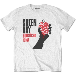 Green Day - American Idiot Uni Wht i gruppen MERCHANDISE / T-shirt / Punk hos Bengans Skivbutik AB (5547185r)