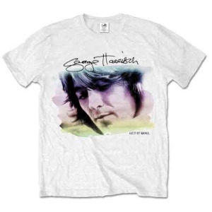 George Harrison - Water Colour Portrait Uni Wht i gruppen MERCHANDISE / T-shirt / Pop-Rock hos Bengans Skivbutik AB (5547200r)