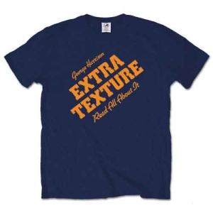 George Harrison - Extra Texture Uni Navy i gruppen MERCHANDISE / T-shirt / Pop-Rock hos Bengans Skivbutik AB (5547202r)