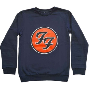 Foo Fighters - Ff Logo Boys Blue Sweatshirt i gruppen MERCHANDISE / Merch / Pop-Rock hos Bengans Skivbutik AB (5548686r)