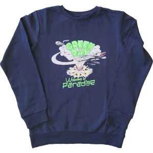 Green Day - Welcome To Paradise Boys Blue Sweatshirt i gruppen MERCHANDISE / Merch / Punk hos Bengans Skivbutik AB (5548693r)