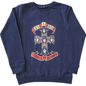 Guns N Roses - Appetite For Destruction Boys Blue Sweat i gruppen MERCHANDISE / Merch / Metal hos Bengans Skivbutik AB (5548704r)