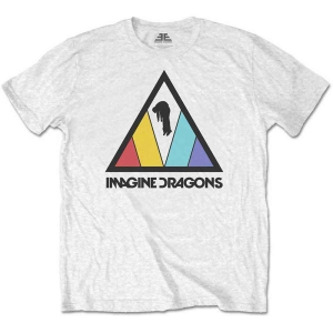 Imagine Dragons - Triangle Logo Boys T-Shirt Wht i gruppen MERCHANDISE / Merch / Pop-Rock hos Bengans Skivbutik AB (5548724r)