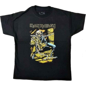 Iron Maiden - Piece Of Mind Boys T-Shirt Bl i gruppen MERCHANDISE / Merch / Metal hos Bengans Skivbutik AB (5548729r)