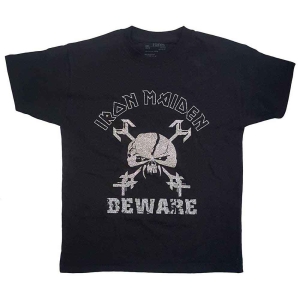 Iron Maiden - Beware Boys T-Shirt Bl i gruppen MERCHANDISE / Merch / Metal hos Bengans Skivbutik AB (5548730r)