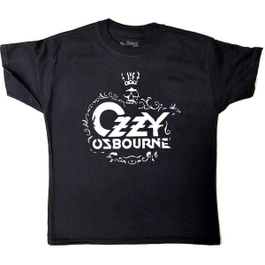 Ozzy Osbourne - Logo Boys T-Shirt Bl i gruppen MERCHANDISE / Merch / Metal hos Bengans Skivbutik AB (5548782r)