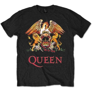 Queen - Classic Crest Boys T-Shirt Bl i gruppen MERCHANDISE / Merch / Pop-Rock hos Bengans Skivbutik AB (5548802r)