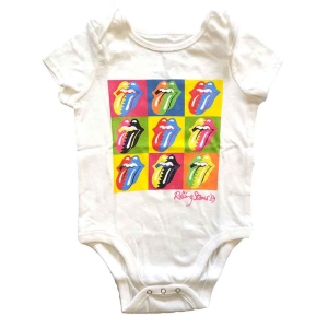 Rolling Stones - Two-Tone Tongues Wht Babygrow i gruppen MERCHANDISE / Merch / Pop-Rock hos Bengans Skivbutik AB (5548819r)