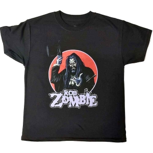 Rob Zombie - Magician Boys T-Shirt Bl i gruppen MERCHANDISE / Merch / Metal hos Bengans Skivbutik AB (5548840r)