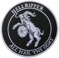 Hellripper - Patch All Hail The Goat (9 Cm) i gruppen MERCHANDISE / Accessoarer / Metal hos Bengans Skivbutik AB (5549658)