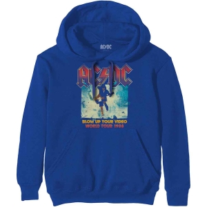 Ac/Dc - Blow Up Your Video Uni Blue Hoodie i gruppen MERCHANDISE / Hoodies / Metal hos Bengans Skivbutik AB (5550914r)