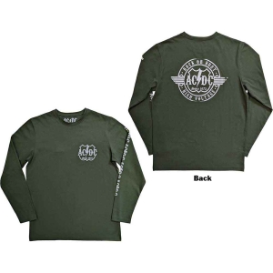 Ac/Dc - Rock Or Bust Uni Green Long Sleeve Ts i gruppen MERCHANDISE / Hoodies / Metal hos Bengans Skivbutik AB (5550917r)