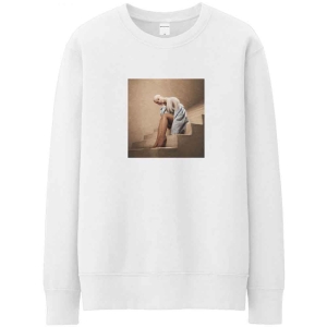 Ariana Grande - Staircase Uni Wht Sweatshirt i gruppen MERCHANDISE / Hoodies / Pop-Rock hos Bengans Skivbutik AB (5551299r)