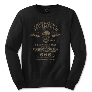 Avenged Sevenfold - Seize The Day Uni Bl Longsleeve i gruppen MERCHANDISE / Hoodies / Metal hos Bengans Skivbutik AB (5551303r)